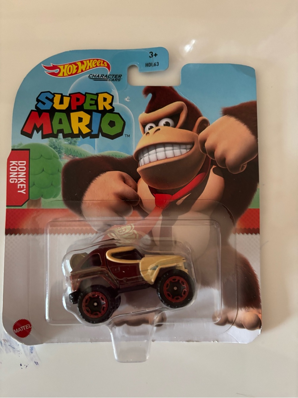 Super Mario Donkey Kong Red & Gold Character Car